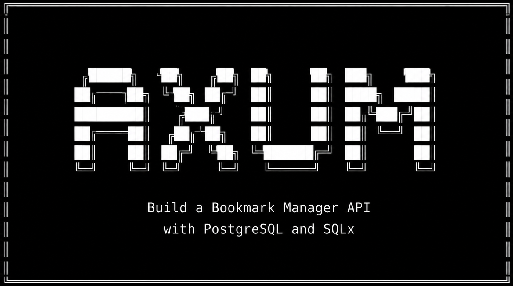 Axum Bookmark Manager